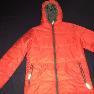Red Colombia thermal jacket